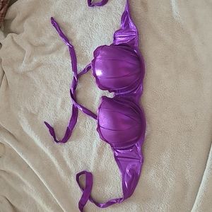 Disney Purple Seashell Little Mermaid Swimsuit Top, XL